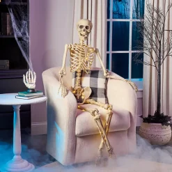 Halloween Skeleton Poseable Lighted Decor 16 Inch 35 Inch and 65 Inch