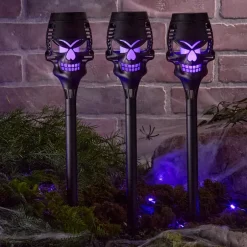 Halloween Skull Stake Solar