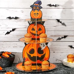 Halloween Spooktacular Dessert or Cupcake Display Stand 3-Tier
