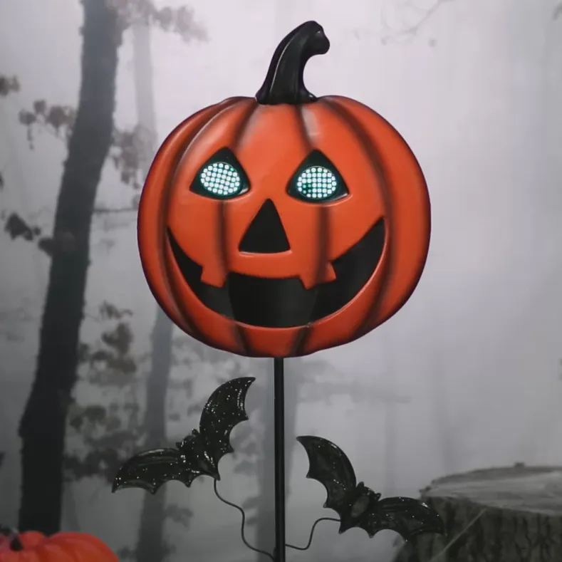 Halloween Stake Animated Jack-O'-Lantern or Skull