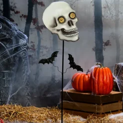 Halloween Stake Animated Jack-O'-Lantern or Skull