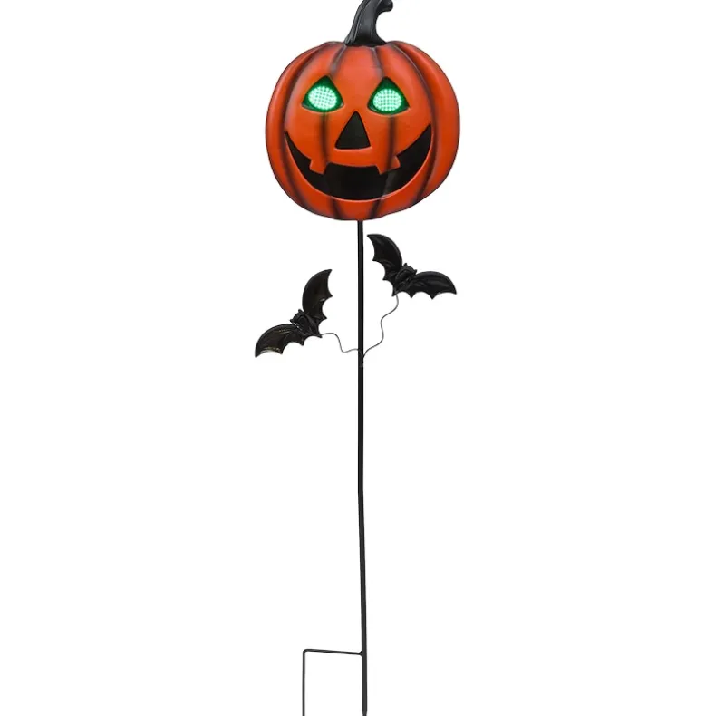 Halloween Stake Animated Jack-O'-Lantern or Skull