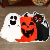 Halloween Themed Novelty Shaped Accent Kitchen Rug with Non-Skid Backing