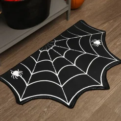 Halloween Themed Novelty Shaped Accent Kitchen Rug with Non-Skid Backing