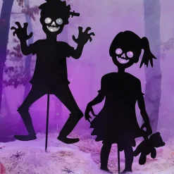 Halloween Zombie Stake Boy or Girl Silhouette