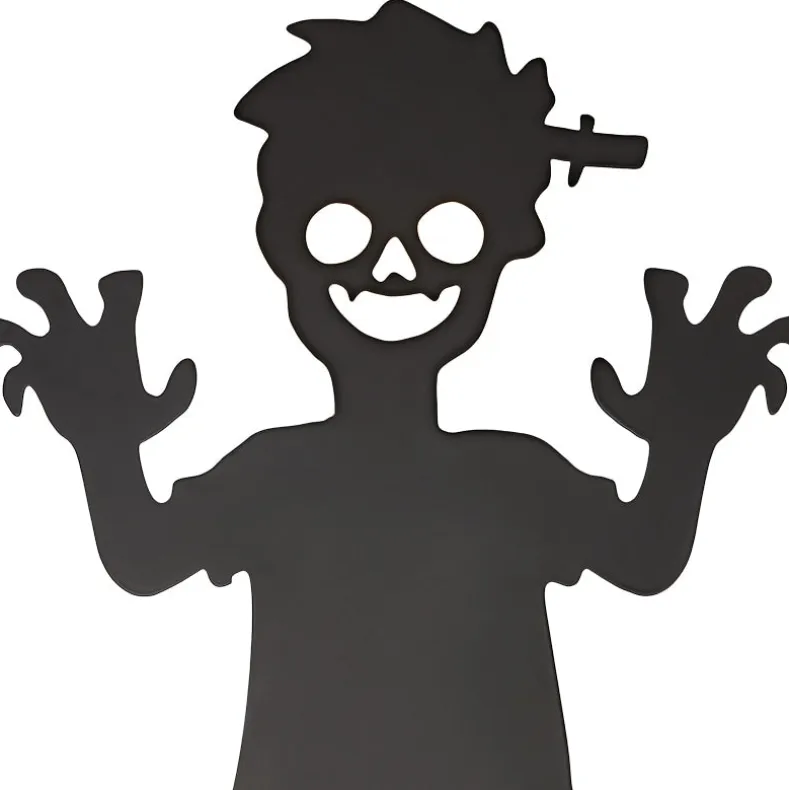 Halloween Zombie Stake Boy or Girl Silhouette