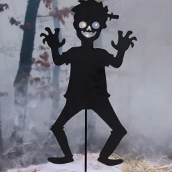 Halloween Zombie Stake Boy or Girl Silhouette