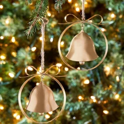 Hanging Metal Ornaments Set of 2