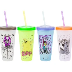 Harry Potter Nightmare Before Christmas Color-Changing Tumblers 4-Pk.