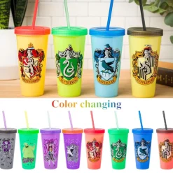 Harry Potter Nightmare Before Christmas Color-Changing Tumblers 4-Pk.