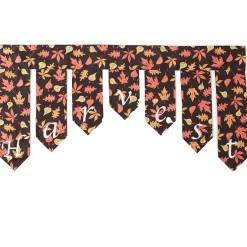 Harvest-Themed Mantel Scarf