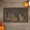 Haunted Halloween Rubber Doormat