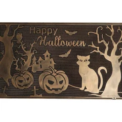 Haunted Halloween Rubber Doormat