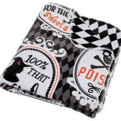 Haunted Walls Reversible Heavyweight Cozy Polyester Flannel Throw Blanket