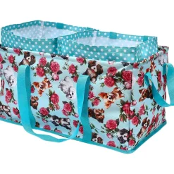 Heavy-Duty All Purpose Patterned Tote Bags - Set of 3