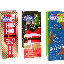 Heavy Weight Bottle Gift Bags Set of 3
