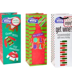 Heavy Weight Bottle Gift Bags Set of 3