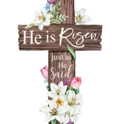 He Is Risen Just As He Said - Easter Wall Cross