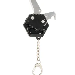 Hexagonal 9-in-1 Survival Keychain Tool-Compact and Versatile