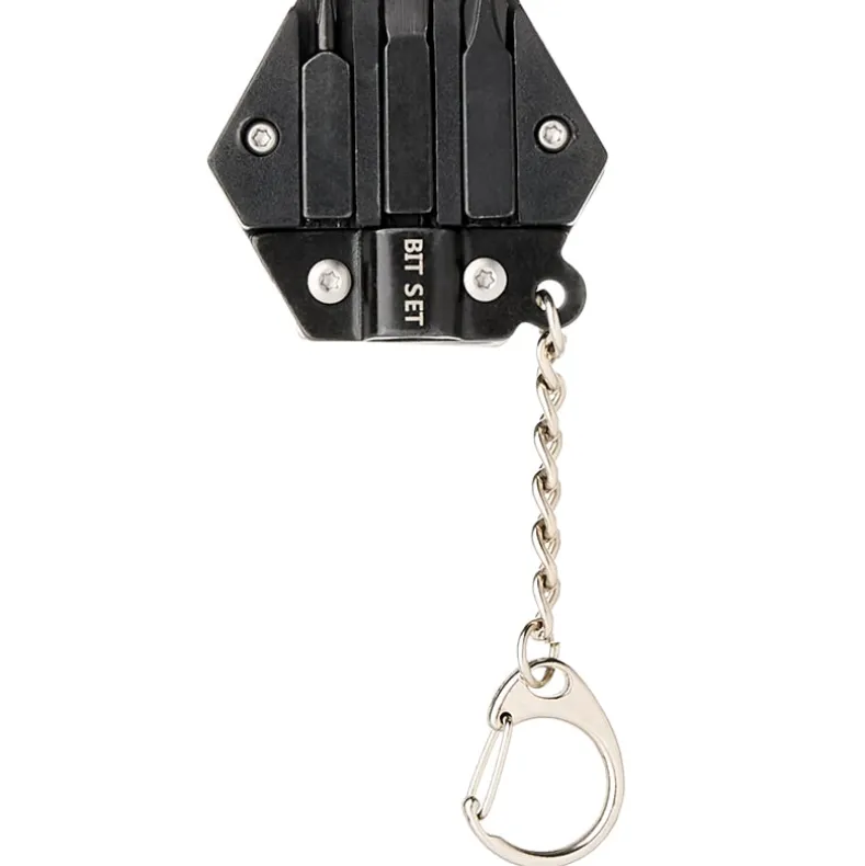 Hexagonal 9-in-1 Survival Keychain Tool-Compact and Versatile