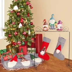 Holiday Gnome Standing Stocking Holder