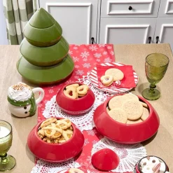 Holiday Stackable Serving Bowls 4 Pc.