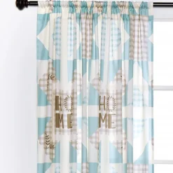 Home Pattern Check Window Panel 50" x 63" or 50" x 84"