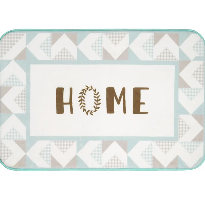 Home Pattern Shower Curtain, Bath Rug, Hand Towels, Valance, or Hooks