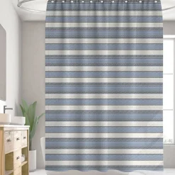 Homewear Bongo Striped Yarn Dyed Shower Curtain