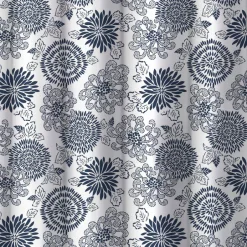Homewear Chrysanthemum Shower Curtain with Hooks