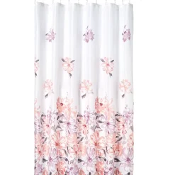 Homewear Falling Floral Shower Curtain Set with Hooks 13-Pc.