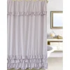 Homewear Four-Tier Ruffle Shower Curtain with Hooks