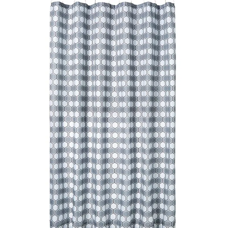 Homewear Geo Shower Curtain with Hooks