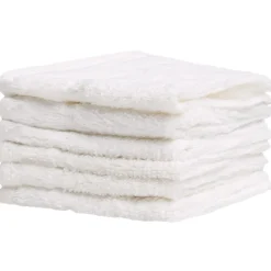 Homewear Highland Border Zero Twist Cotton Washcloth, Set of 6