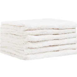 Homewear High Rise Stripe Low Twist Cotton Washcloth, Set of 6