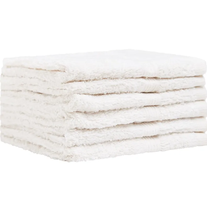 Homewear High Rise Stripe Low Twist Cotton Washcloth, Set of 6
