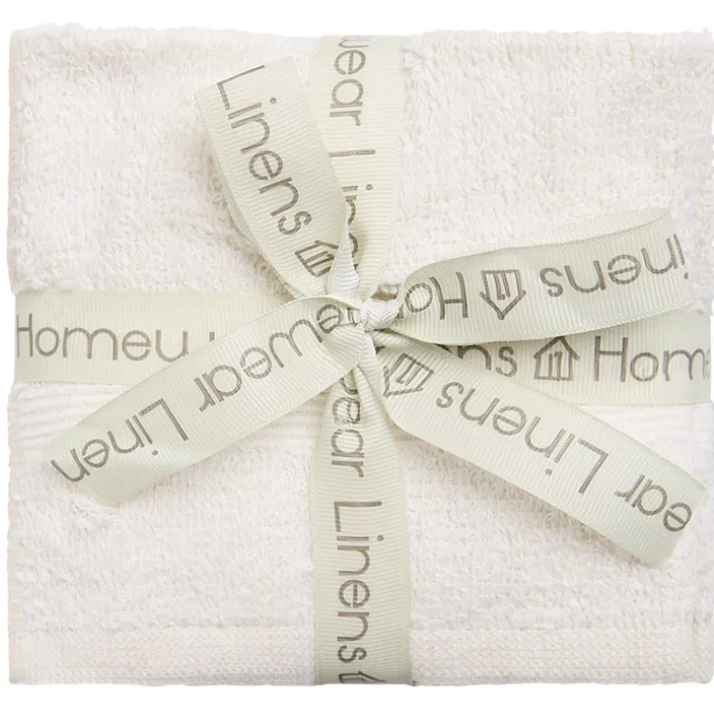 Homewear High Rise Stripe Low Twist Cotton Washcloth, Set of 6