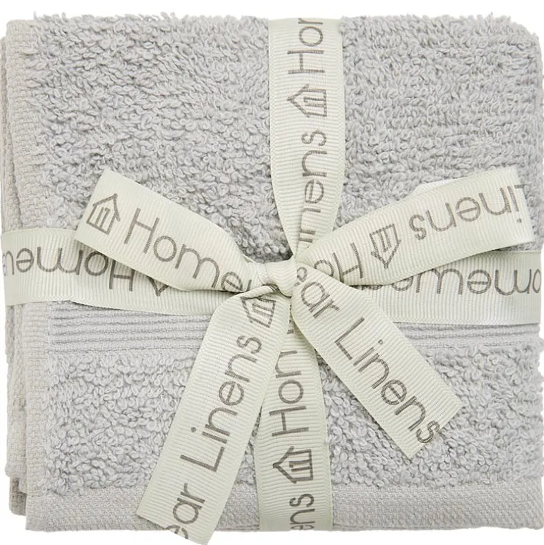 Homewear High Rise Stripe Low Twist Cotton Washcloth, Set of 6