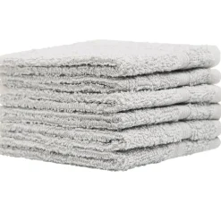 Homewear High Rise Stripe Low Twist Cotton Washcloth, Set of 6