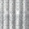 Homewear Medallion Cotton Duck Shower Curtain with Buttonhole Top