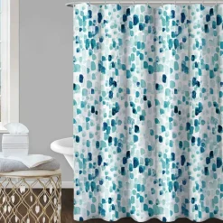 Homewear Raindrops Shower Curtain Set with Hooks