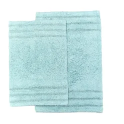 Homewear Sanibel End Border Cotton Bath Rug Set 2-Pc.