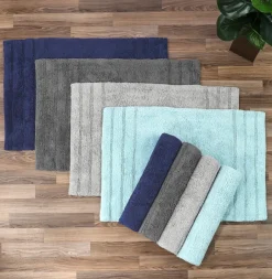 Homewear Sanibel End Border Cotton Bath Rug Set 2-Pc.
