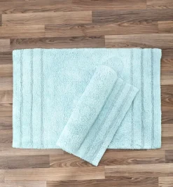 Homewear Sanibel End Border Cotton Bath Rug Set 2-Pc.