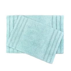 Homewear Sanibel End Border Cotton Bath Rug Set 2-Pc.