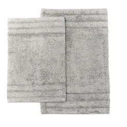 Homewear Sanibel End Border Cotton Bath Rug Set 2-Pc.