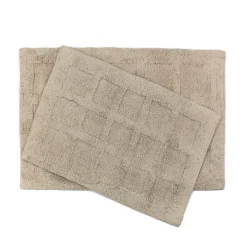 Homewear Sanibel Windowpane Bath Rug Set, 2-Pc.