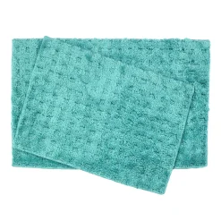 Homewear Soft Sensations Waffle Bath Set with Non-Skid Backing, 2-Pc.