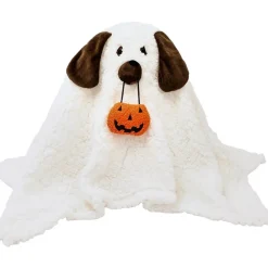 Howl-o-Ween Ghost Dog Halloween Decorative Pillow