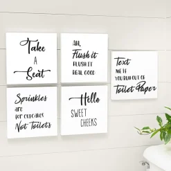Humorous Bathroom Wall Art